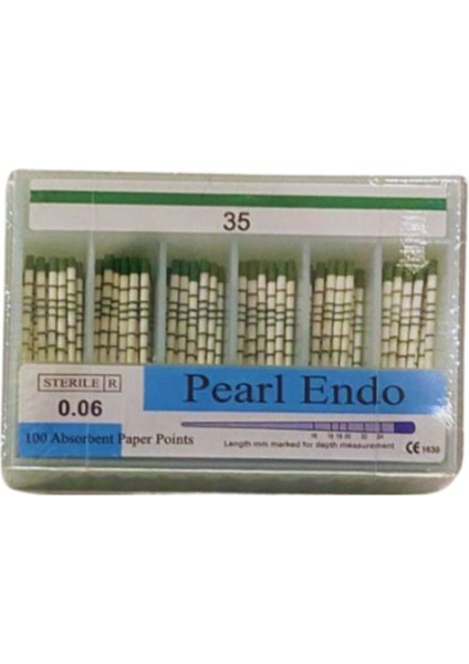 Pearl Endo Paper Points 0.6 Açılı No 35