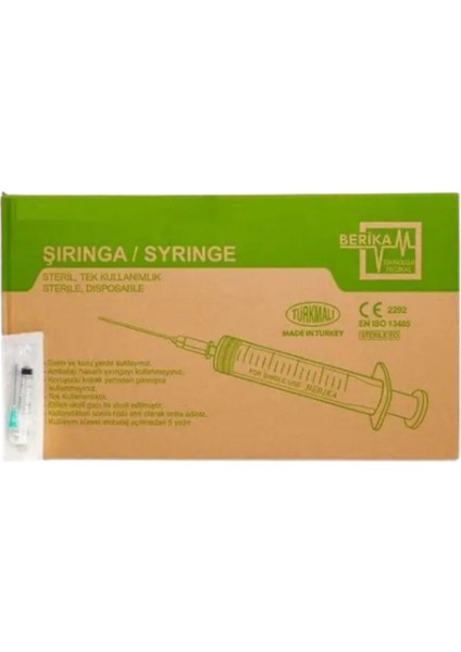 Berika 2 ml Dental Enjektör 220 Adet 0.40 x 40 mm Kilitli