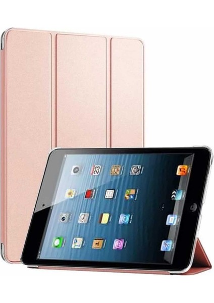 Apple iPad Mini 2 / Mini 3 Smart Cover Stand Arkası Şeffaf Tablet Kılıfı