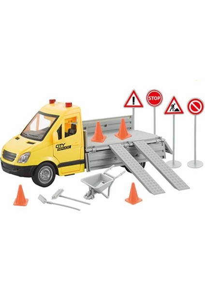 Ctoys Sesli Işıklı Pilli Çöp Kamyonu WY593A