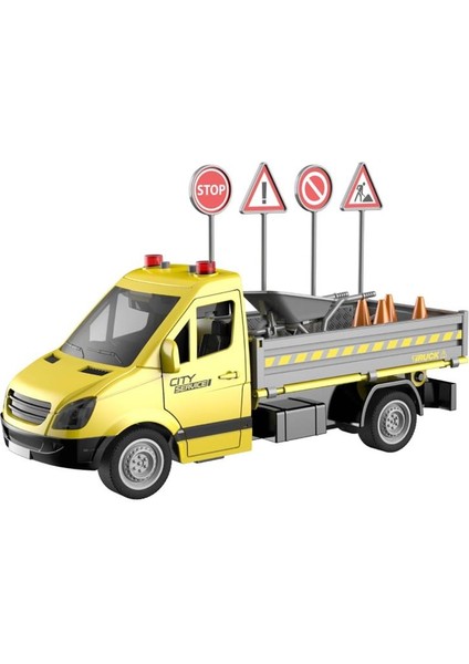 Ctoys Sesli Işıklı Pilli Çöp Kamyonu WY593A