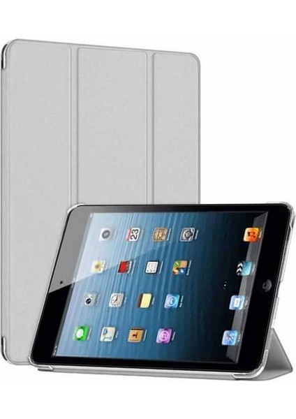 Apple iPad Mini 2 / Mini 3 Smart Cover Stand Arkası Şeffaf Tablet Kılıfı