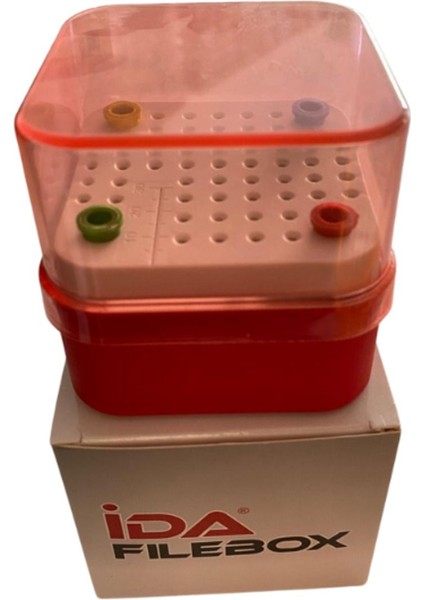 Ida Endo Box 134 C Derecede Otoklavlanabilir Kırmızı