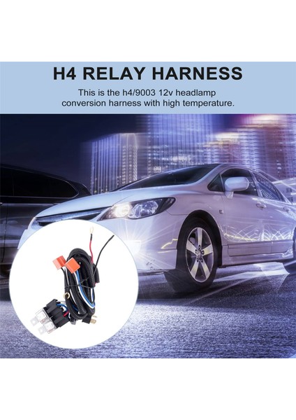 H4 Negatif Anahtarlı LED Far Lambası Ampul Röle Kablo Demeti Fiş Takımı (Yurt Dışından) fırsatları