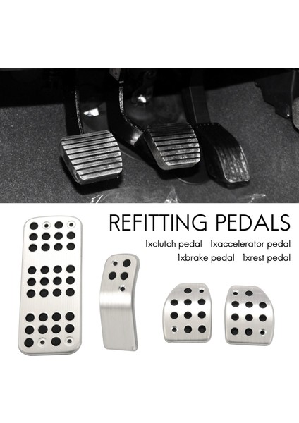 Ttcr-Ii Aksesuar Gaz Modifiye Pedal Pedi Plakası Peugeot 207 301 307 208 2008 308 408 Cc/citroen C3 C4/ds 3 4 6 Ds3 Ds4 Ds6 (Yurt Dışından) modelleri