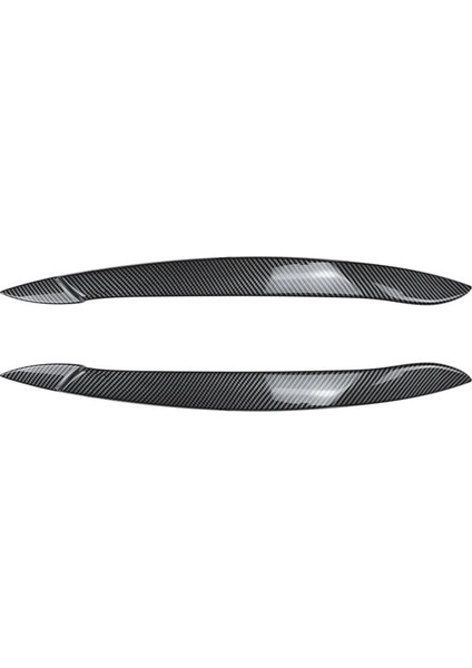 Araba Ön Far Kapağı Başkanı Işık Lambası Göz Kapağı Kaş Trim Abs Bmw X5 E70 2008-2013 Karbon Fiber (Yurt Dışından)