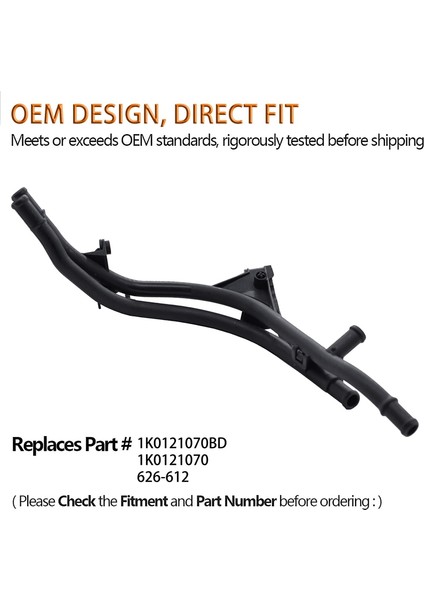 Beetle cc Tiguan Jetta Eos Passat 1k0 121 070 Bd 1K0121070BD Için Soğutma Tankından Çıkan Araba Soğutma Suyu Borusu Hortumu (Yurt Dışından)