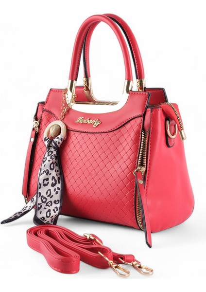 Şık Kadın Çanta, Moda Pu Deri Omuz Çantası Leopar Desenli Fular, Çok Yönlü Çanta (Ithal) fiyatları