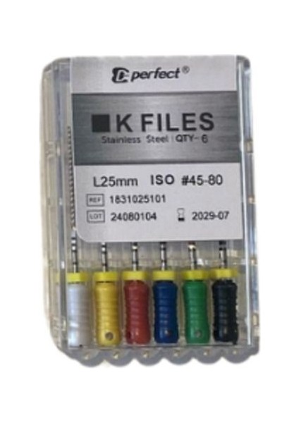 Perfect K Tipi Manuel Kanal Çelik Eğe 25MM No:45-80