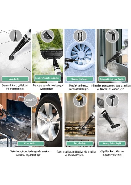 WHL-609LB 2-In-1 Buharlı Temizlik Makinesi – El Tipi ve Mop Özellikli, Çok Amaçlı Temizlik