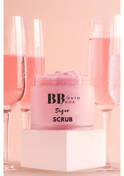 Pink Aura Köpüren Sugar Scrub, Organik Doğal Şeker Peelingi, Arındırıcı & Yenileyici Bakım 160 gr