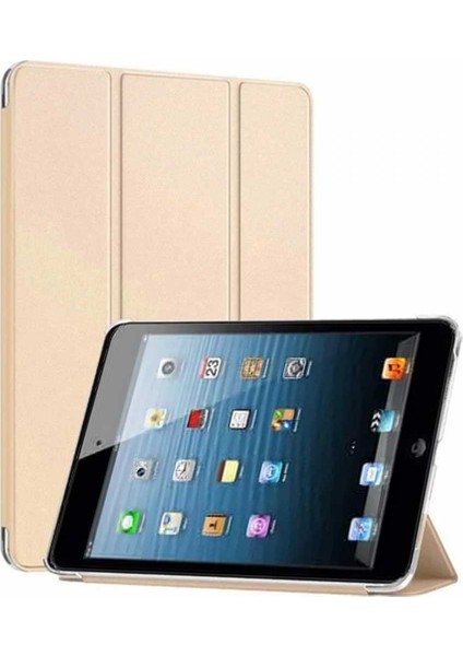 Apple iPad Mini 2 / Mini 3 Smart Cover Stand Arkası Şeffaf Tablet Kılıfı