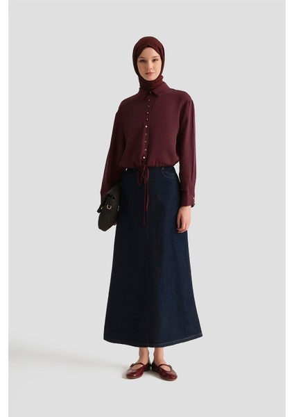 Ceket 25YD4226-1 Bordo