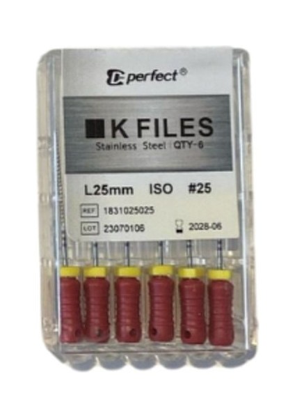 Perfect K Tipi Manuel Kanal Çelik Eğe 25MM No:25