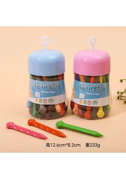 Plastik Boya Kalemleri Çocuk Kovası Yapışmaz Boya Fırçaları Renkli Çizim Kalem Seti (Yurt Dışından)