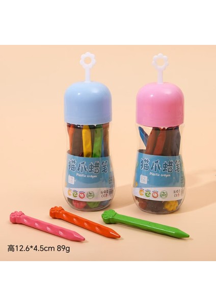 Plastik Boya Kalemleri Çocuk Kovası Yapışmaz Boya Fırçaları Renkli Çizim Kalem Seti (Yurt Dışından)