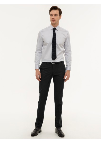 Erkek Açık Mavi Slim Fit Uzun Kollu Gömlek 50226511-VR095