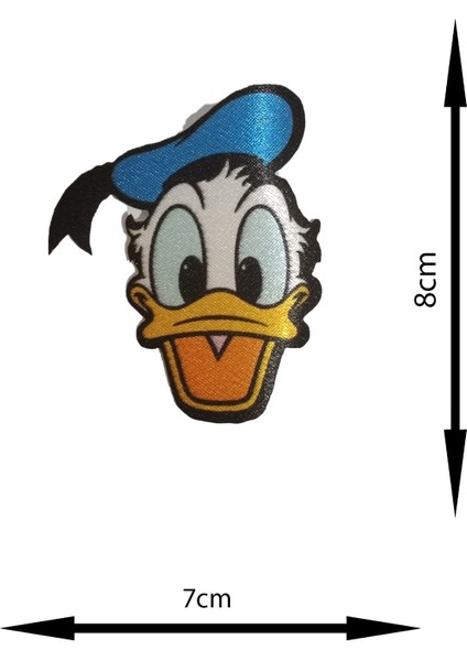 Ütü ile Yapışan Arma - Patch - Donald Duck Modeli (7cm x 8cm)