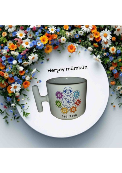 Isme Özel Sekans Kahve Çay Kupası - Herşey Mümkün