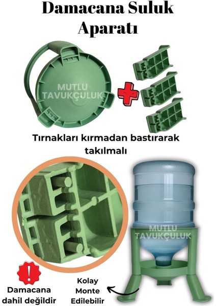 5 Adet Otomatik Damacana Uyumlu Aparat Tavuk Suluk Güvercin Suluğu Hindi Kaz Kuş Ördek Sülün Keklik indirimleri