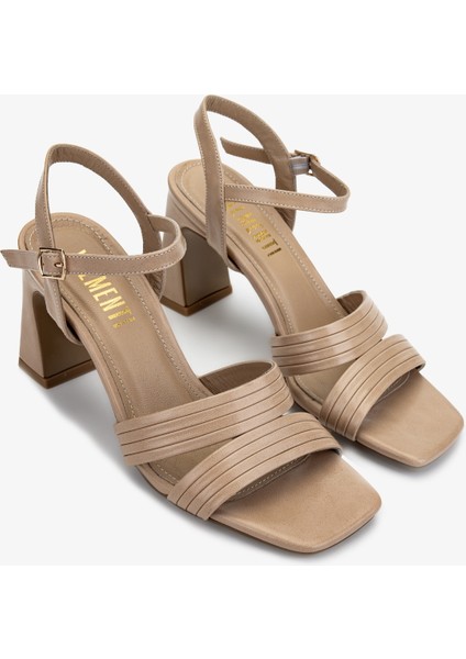 Kadın Vegan Bej Topuklu Ayakkabı 1073 622 Bn Ayk Y25 Nude Cılt fiyatları