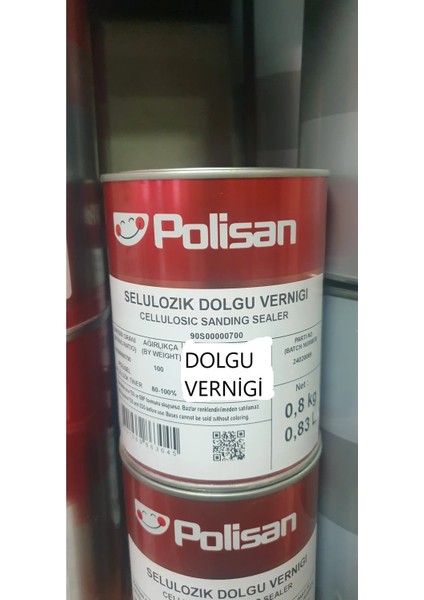 Selülozik Dolgu Vernigi 0,8 kg 0,83 L 1 Adet