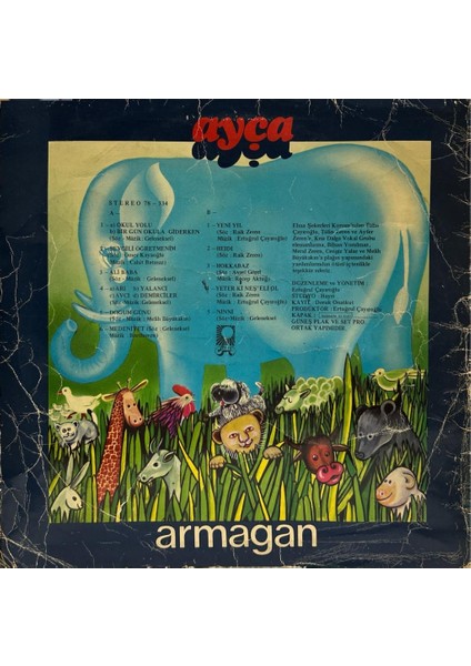 Ayça – Armağan 1978 Baskı Lp