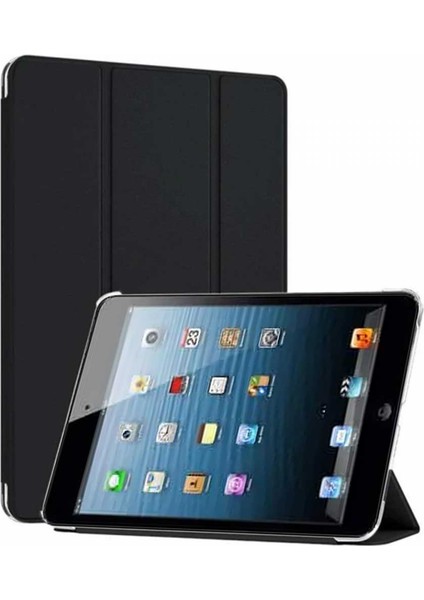 Apple iPad Mini 2 / Mini 3 Smart Cover Stand Arkası Şeffaf Tablet Kılıfı
