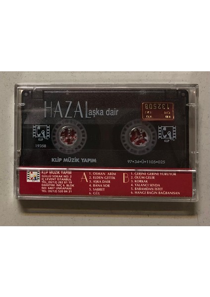 Hazal Aşka Dair Kaset (Orjnal Dönem Baskı Kaset)