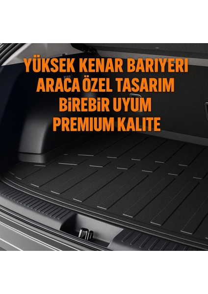 Volkswagen Tiguan 2024+ Üst Kademe Myk 3D Premium Yumuşak Bagaj Havuzu