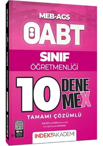 Öabt Meb Ags Sınıf Öğretmenliği 10 Denemex Çözümlü Indeks Akademi