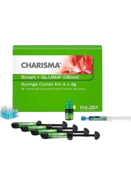Kulzer Charisma Smart Şırınga Combi Kit 4x4 G ve Gluma Bond 5