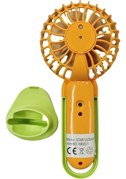 Mini Şarjlı El Fanı Telefon Konsollu Fan