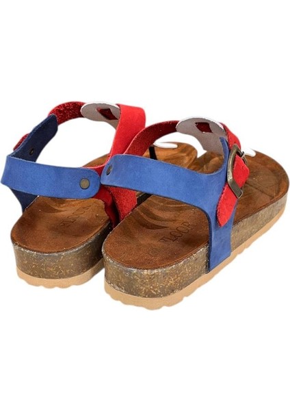 Beyaz Multi Hakiki Deri Parmak Arası Mantar Taban Tokalı Sandalet modelleri