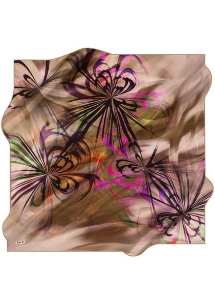 Tivil İpek Eşarp 8898713 - 951 - 48222 Yeşil Karışık Desen