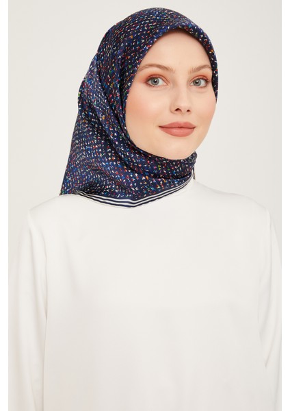 Nostalji Serisi Ipek Twill Eşarp 9013D-10