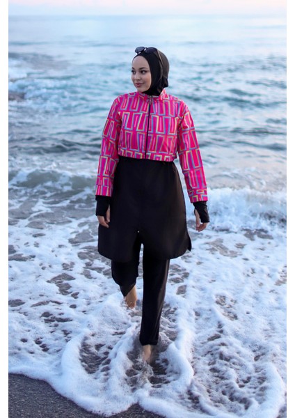 Tam Kapalı Tesettür Mayo Hale R2504