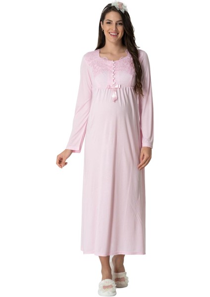 Mecit 1924 Pembe Dört Parça Hamile Lohusa Set modelleri