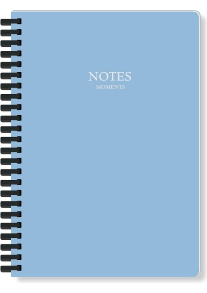 Sylcon Spiralli Defter.pp Kapak. 80 Gr. Ivory, 60 YAP.179X252 mm .düz.lacivert
