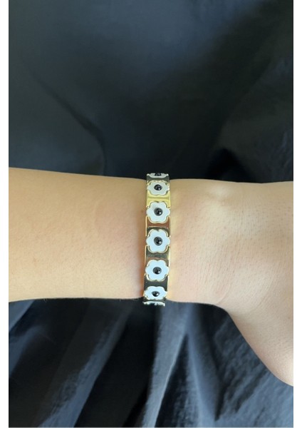 Gold Çiçek Detay Bileklik