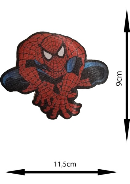 Ütü ile Yapışan Arma - Patch - Spiderman Modeli (11,5cm x 9cm)