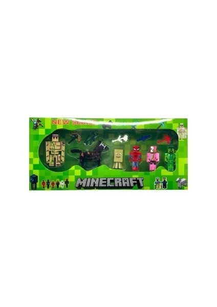 Minecraft 11 Parça 6 Figürlü Oyuncak Set