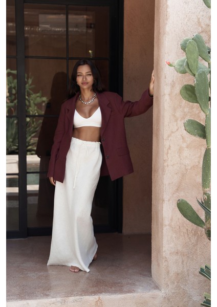 Brenna Bordo Keten Blazer