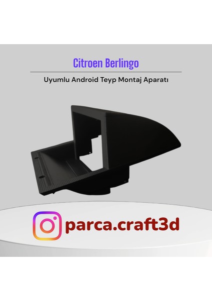 Citroen Berlingo Uyumlu 7" Android Ekran Montaj Aparatı