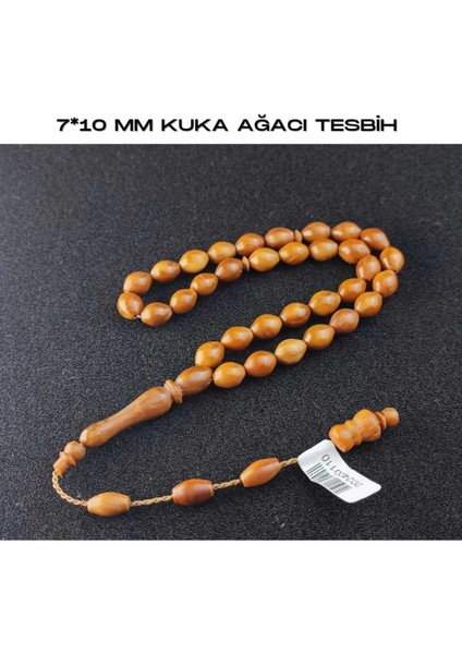 7*10 mm Kuka Ağacı Tesbih 33'lü Kahverengi Tesbih Hediyelik Aksesuar Bijuteri Tesbihler fiyatları