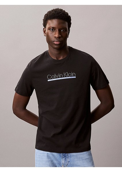 Ss 30S Eu Sp Outlıne Tape Graphı Erkek T-Shirt LV04RC852G-UB1