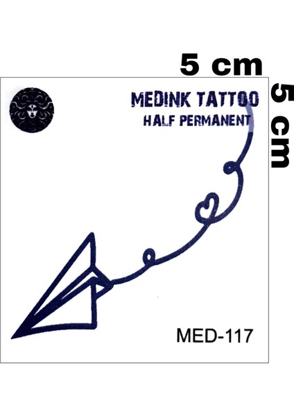 1 Ay Kalıcı Uçurtma Minimal Bilek Vucut Için Geçici Dövme
