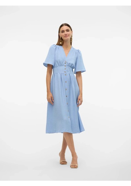 Vero Moda 10304133 Kadin Elbise - Mavi
