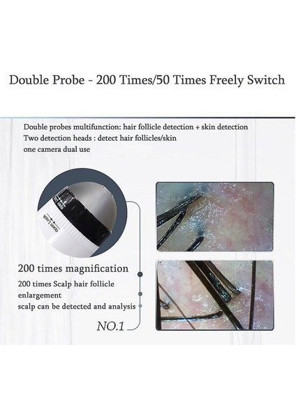 M13 Maiboyi Profesyonel Kablosuz Hd Wifi Saç ve Cilt Analiz Cihazı fırsatları