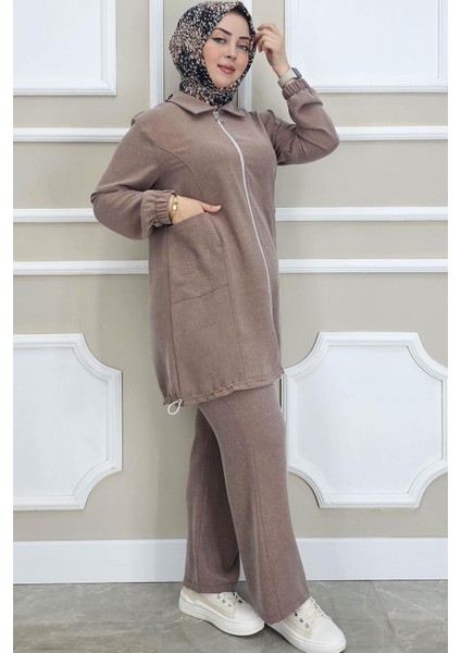 Kadın Fermuarlı Tesettür Tunik